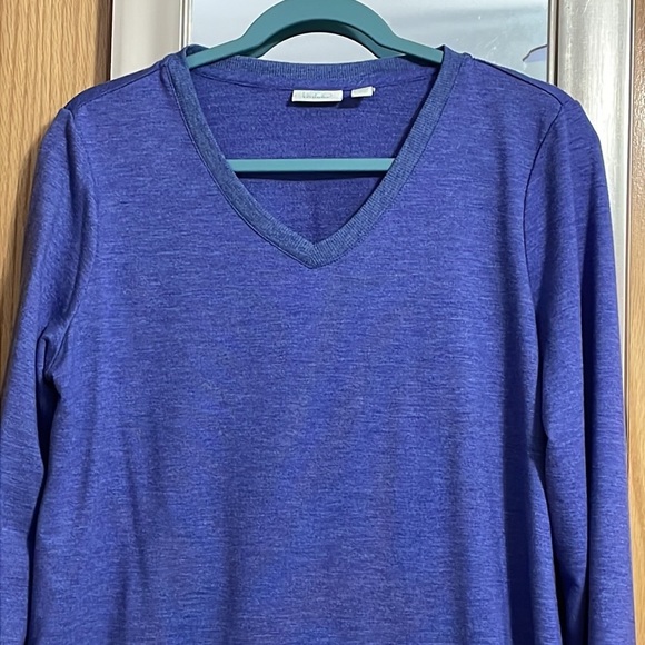 LOGO Lounge purple blue size Medium sweatshirt kangaroo pocket with lace detail - Picture 2 of 11